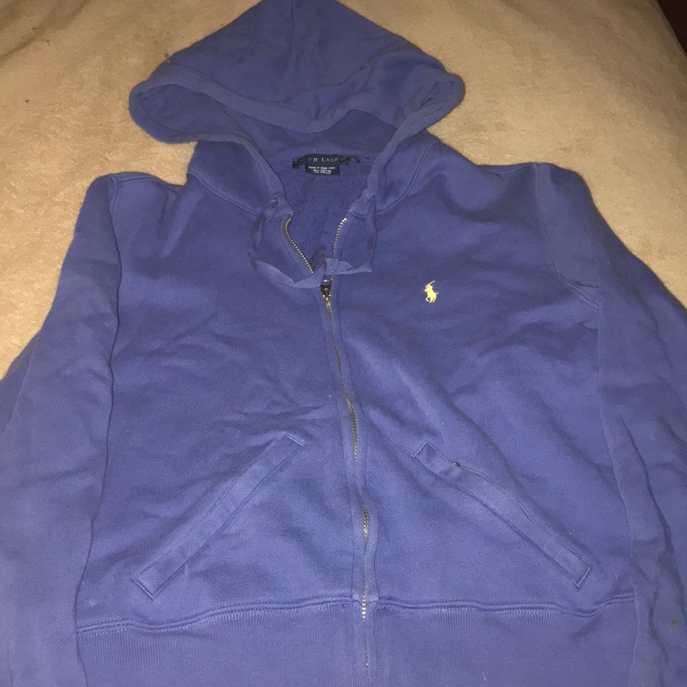 Polo sweatshirt zip-up